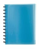 3A DGG1160 Plastic Internal Ring Display Book 60 Pockets 32 * 24 cm - Blue
