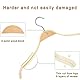 TOPIA HANGER Slim Natural Wood Hangers 18 Packs with Extra Soft Rubber Grips, High-Grade Fashion Non-Slip & Wrinkles Hanger for Camisole, Sweater, Jacket, Dress, Coat -CT16N