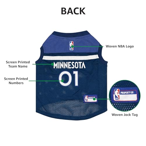 Pets First NBA Minnesota Timberwolves Dog Jersey, X-Large - Tank Top Basketball Pet Jersey by Pets First - Used condition - Image 5