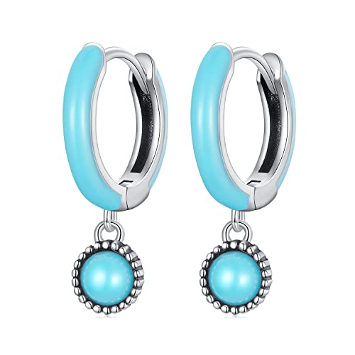 Boucles d'oreilles créoles à ressort au fini argenté chic