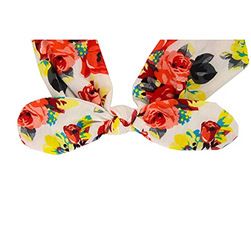 Yeshan Women And Girls Stretchy Rabbit Bow Headbands/Bandana/Turban/Headwrap Knotted Yoga Hairband,Pack Of 6 #TOP4