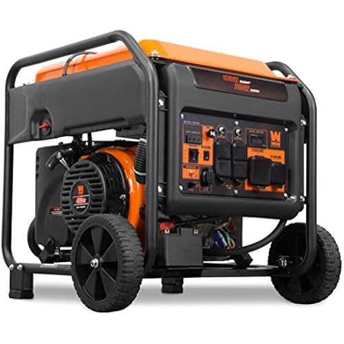 WEN GN875i RV/Transfer-Switch-Ready 8750-Watt Electric Start Open Frame Inverter Generator, Black