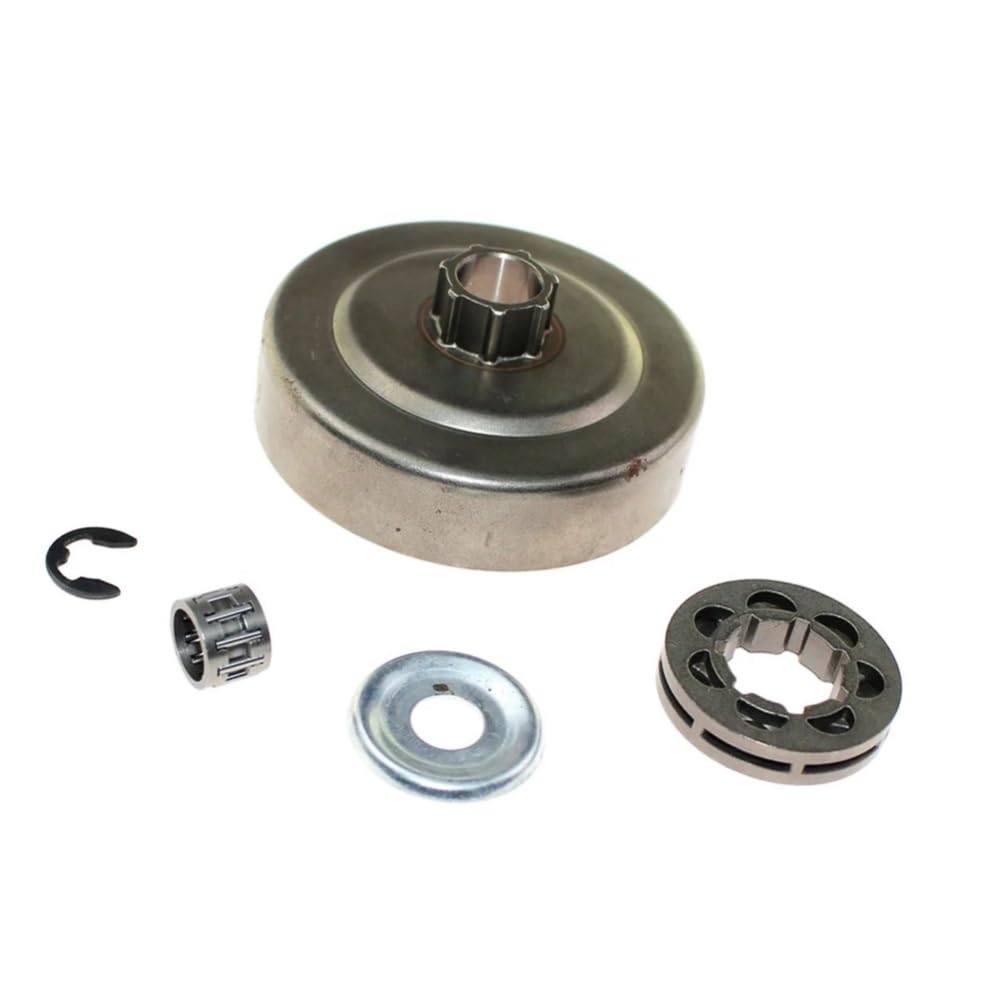 Tambour d'embrayage 3/8" 7T optimisant la coupe sur MS260 et 026
