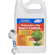 Monterey Once A Year Insect Control II Bundled with Measuring Spoon - Systemic Insecticide Absorbed Through Roots Into Plant - 1 Gallon