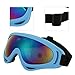 Pilipane Snow Goggles Ski Goggle, Windproof Skiing Goggles for Adults and Babies PC Outdoor Sports Eyewear (B)