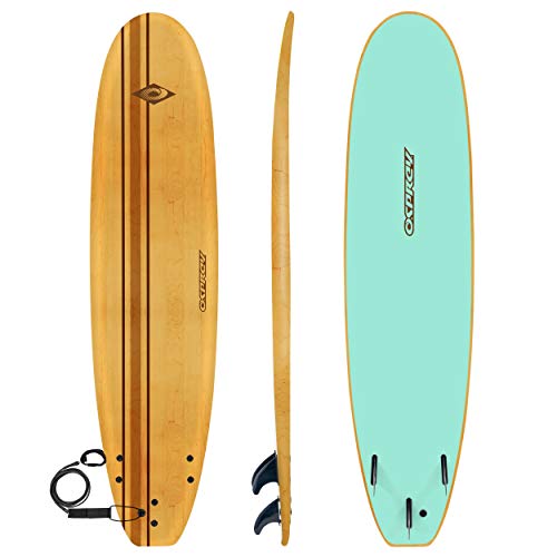 Osprey 8ft 2in Foam Surfboard, Beginners and Intermediate Foamie, Lightweight & Durable with Bold Design for Adults and Kids