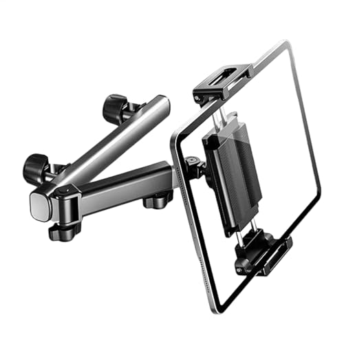 Soporte para tablet para coche con brazo telescópico ajustable para asiento trasero