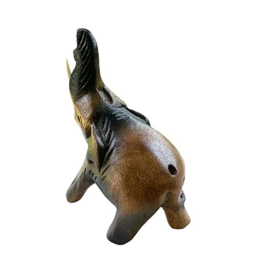 Guiros Percussion Instruments Wooden Animal, Wooden Animal Musical Instrument, Wooden Frog Wooden, Gift Decor (Wooden Elephant) #TOP6