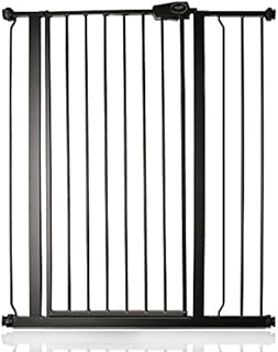 Safetots Extra Tall Metal Safety Gate Pressure Fit (120.3cm - 127.9cm, Matt Black)