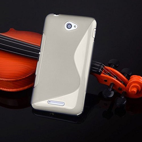 Tarkan Designer Soft Slim Protective Best Rubber Bumper Back Case Cover for Sony Xperia E4g 4G [Grey]