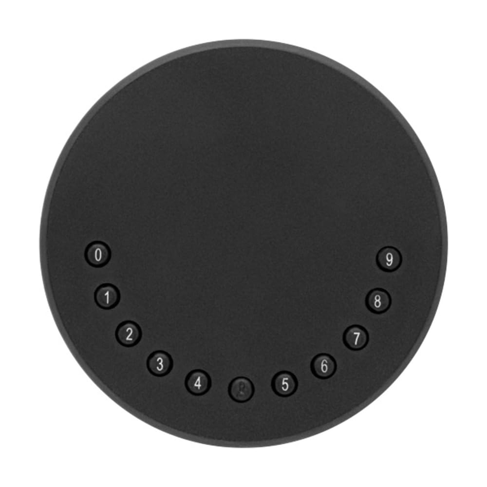 Batilec - Boîte à clés intelligente, connectée et sécurisée avec code PIN, Gris, Noir