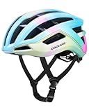 Odoland Adult Bike Helmet - Super Ventilation & Impact-Resistant Frame, Adjustable Dial System Lightweight Bicycle Helmet for Mountain, Commuting, Road Cycling, Matte Iridescent Pink
