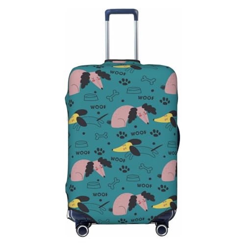 Travel Luggage Cover - Dachshund Dog Puppy No.1060 Washable Suitcase Covers Protector Fits 18-32 Inch Luggage