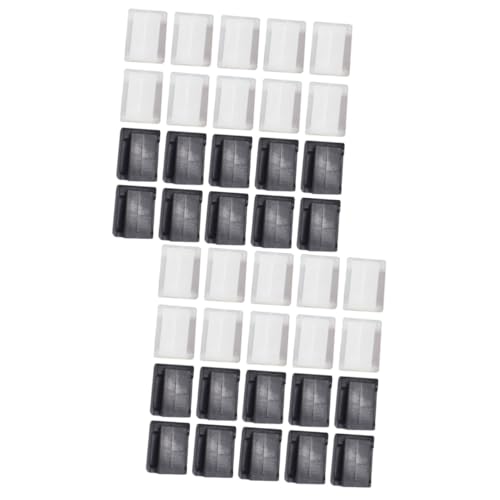 Mipcase 200pcs Sujetacables Autoadhesivos Multiusos con Monturas Adhesivas para Gestión de Cables para Organizar Cables bajo Escritorio, Coche y Hogar miniatura 1