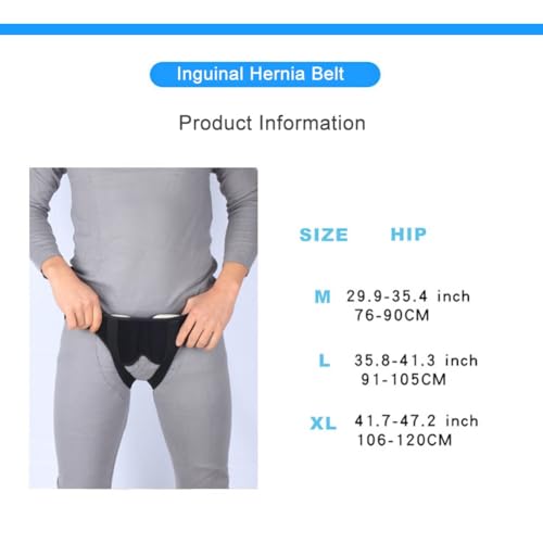 Faja para Hernia Inguinal y Umbilical Hombre, Ajustable, Mediana miniatura 5
