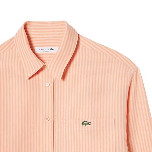 Image of Lacoste Womens Oversized Linen Blend Shirt