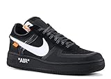 nike off white foam  Nike Air Force 1 Low x Off White - Black/White-Cone-Black Trainer Size 4.5 UK