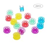 leerspule super 8 Farbe: als die pic zeigt Da.Wa Spools Leerspulen Garnspule 25 Sewing Machine Bobbins mit Nähmaschine Box transparent Bobbin Box Aufbewahrungsbox fur Sewing Machine,Set of 1