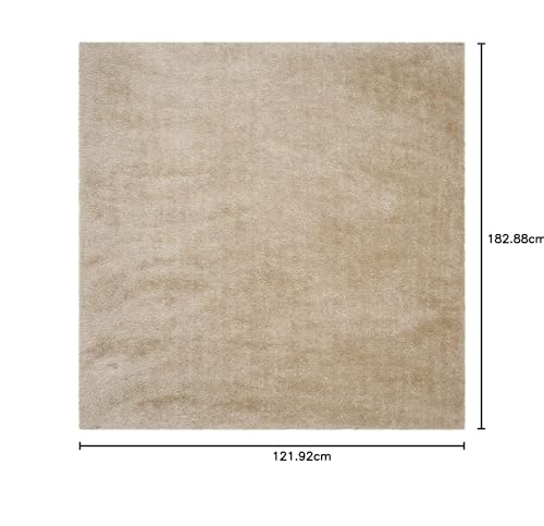 Image of F & B Rugs Luxurious Luck high Density Thick & Soft Shaggy Carpet Microfiber 2 Inch Pile Height Modern 4x6 feet 120 x 180 cm