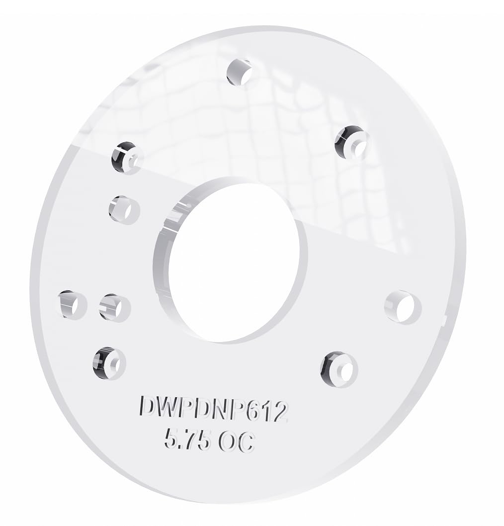 Fastfish3/8"" Thick 5.75"" circle baseplate upgrade with a 2"" opening for Dewalt DNP612, DWPDNP612