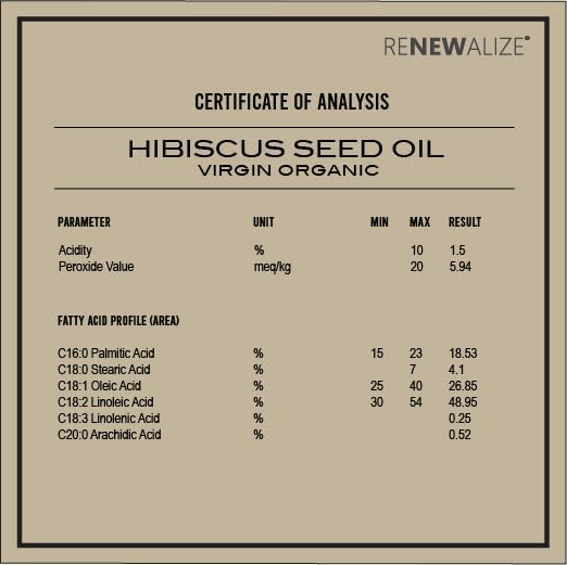 Virgin Organic Hibiscus Seed Oil, Unrefined Cold Pressed, 4 fl oz