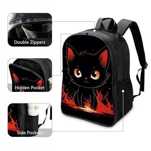 Cartable scolaire garçon chat 3D résistant pour soulager le dos