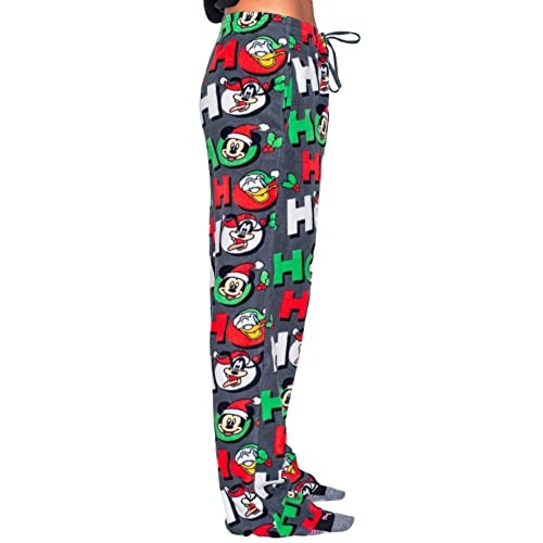 Mad Engine Mickey Goofy Donald Duck as Santa Ho Ho Ho Christmas Lounge Pants2
