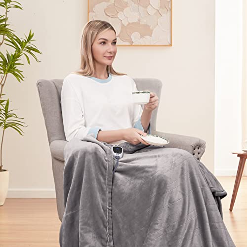 Sealy KTHT00012-LG Electric Blanket Throw, Flannel Heated Blanket thumb #7