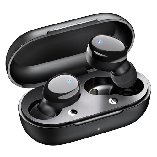Temdan Wireless Earbuds in-Ear Headphones Bluetooth 5.3 with Built-in Mics Deep Bass Clear Call Ultralight Headsets Up to 10H Play Time for Studying Workout Gaming