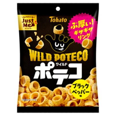Amazon.co.jp: 東ハト ワイルドポテコ ブラックペッパー味 50g×24袋(12
