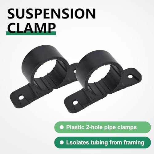 Tavonuxt 100 PCS 1/2 Inch Pipe Support Clamps – Heavy Duty PEX, Copper & CPVC Pipe Supports, No-Solder Push-to-Seal Design, Frost & Corrosion Resistant for Plumbing & HVAC - Thumbnail 2