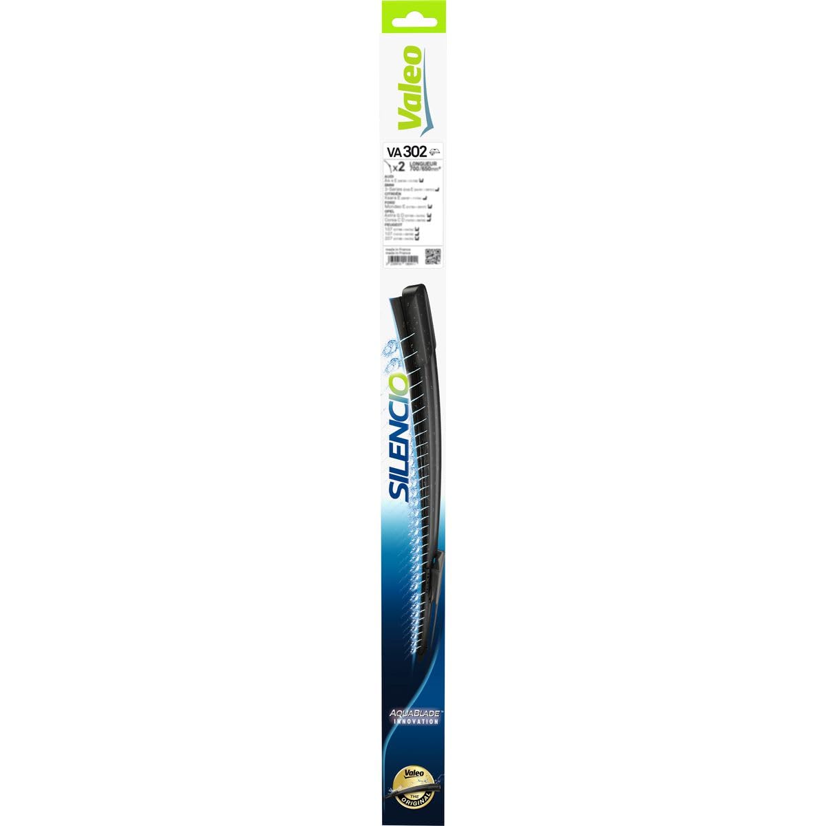 Valeo Silencio 2x AquaBlade Limpiaparabrisas VA313 - Delanteras