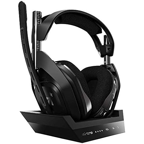 ASTRO Gaming A50 Wireless Headset plus Base Station Gen 4 - PS4, PC, Mac - Black and Silver (Renewed) Cover