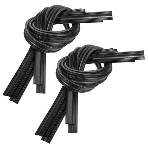 ZUNOXAZ Ricambi in Gomma Per Tergicristalli Senza Telaio 10 Pezzi 26-65 Cm Inserti in Gomma Per Spazzole Auto, Camion e Suv, Sostituzione Strisce Parabrezza Per Guida Sicura Visibilità Antipioggia