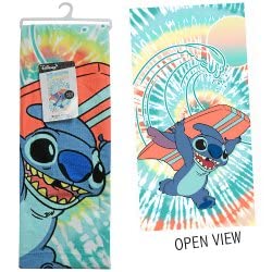 Jay Franco Lilo And Stitch Beach Towel - Super Soft And Absorbent Fade Resistant Cotton Towel - Lilo And Stitch Microfiber Towel Used For Beach, Pool, And Bath - Measures 27 X 54 Inches #TOP27