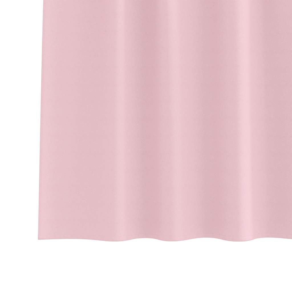 Cortinas opacas con anillas rosa bebé, 260 x 140 cm, 2 piezas, poliéster, para salón, dormitorio y oficina, 80% - 90% de bloqueo de luz, suspensión versátil, elegantes cortinas