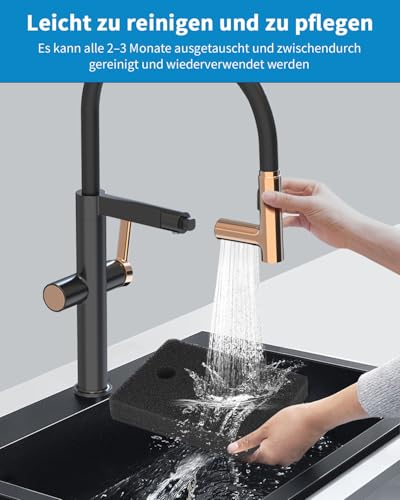 4 Stück Filter für Miele T1 Serie Wärmepumpentrockner, Schwammfilter Filtermatte für 9164761 Miele T1 Trockner, Fein/Grob 207 x 157 x 30mm Wäschetrockner Sockelfilter, Filter für Miele T1 Ersatzteil