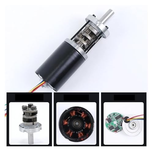Motor planetario 28GP-2838 contra desajustes de velocidad en robótica de 24V 2