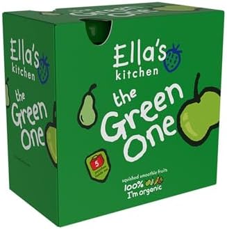 Ella's Kitchen The Green One Organic Fruit Smoothie, 5 x 90g