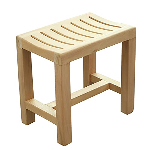 Tabouret de bain tabouret de douche en bois multifonction - 2