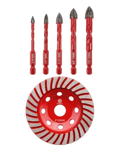 Meule diamantée 125mm disque diamant turbo foret sec carbure