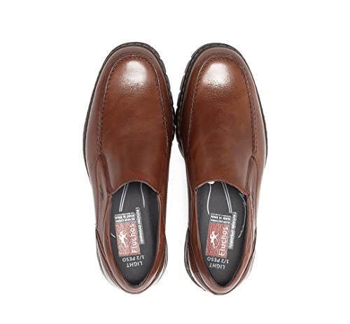 Fluchos Para Hombre. 9144_SALV_LIBR Zapatos De Piel 9144 Crono MarróN (42), Casual - 4