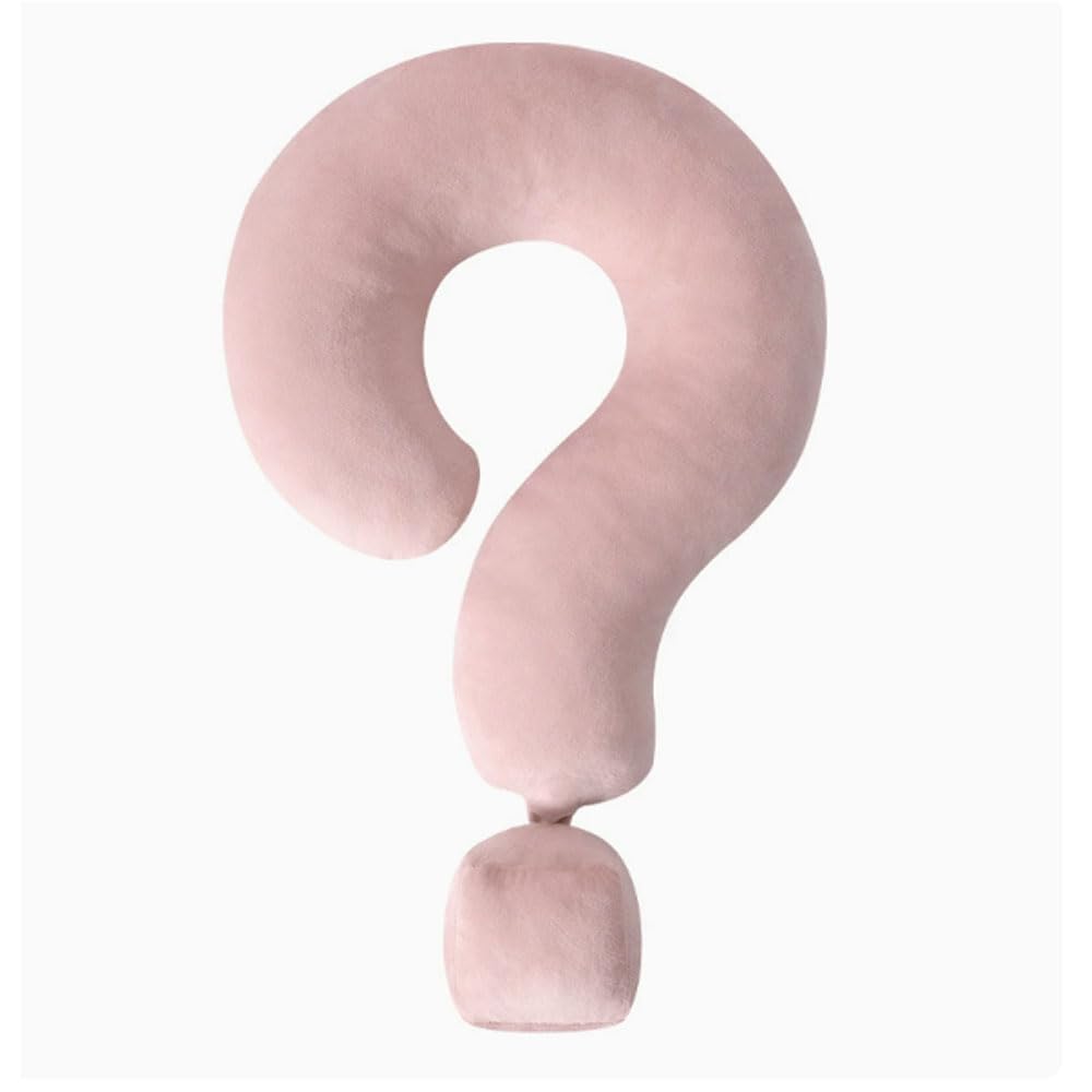 VBUEA 1PCS Creative Question Mark U-shaped Pillow Office Nap Pillow