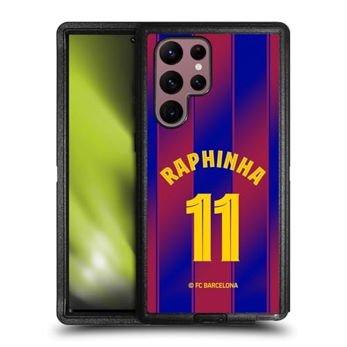 Coque antichoc Samsung S22 Ultra blindée maillot FC Barcelona Raphinha