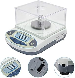 Bonvoisin 0.001g Electronic Analytical Balance High Precision Laboratory Lab Scale 1mg Precision Weighing Scale Scientific Scale Jewelry Scales Gold Kitchen Scale Balance with Windshield (500gx0.001g)