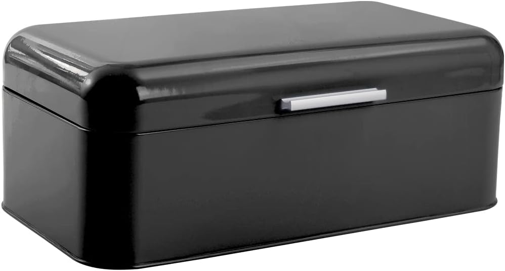 Buy Large Black Bread Box Powder Coated Stainless Steel Extra Large