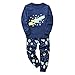 Chickwin Ensemble de Pyjamas pour Garçons, Univers Vaisseau Spatial Fusée Impression Manches Longues Coton Pyjamas Set Enfants Vêtements de Nuit sous-Vêtements (110cm,Vaisseau Terrestre)