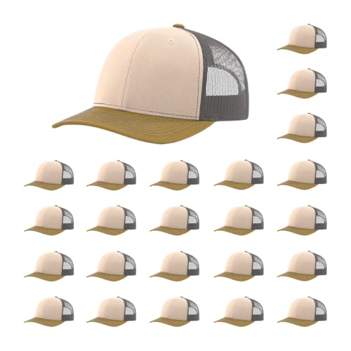 Richardson 112 Classic Six-Panel Adjustable Snapback Trucker Cap | Bulk Packs Available