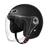 DOT Approved Motorcycle Half Helmet, Multicolor 3/4 Open Face Helmet, for Adults Men and Women Stree