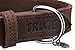 TRIXIE Rustic Halsband Leder Größe M: Halsumfang 37–44 cm/40 mm in Dunkelbraun - genähtes Lederhalsband für mittelgroße Hunde, in klassischem Design, schonendes Anleinen, 19006